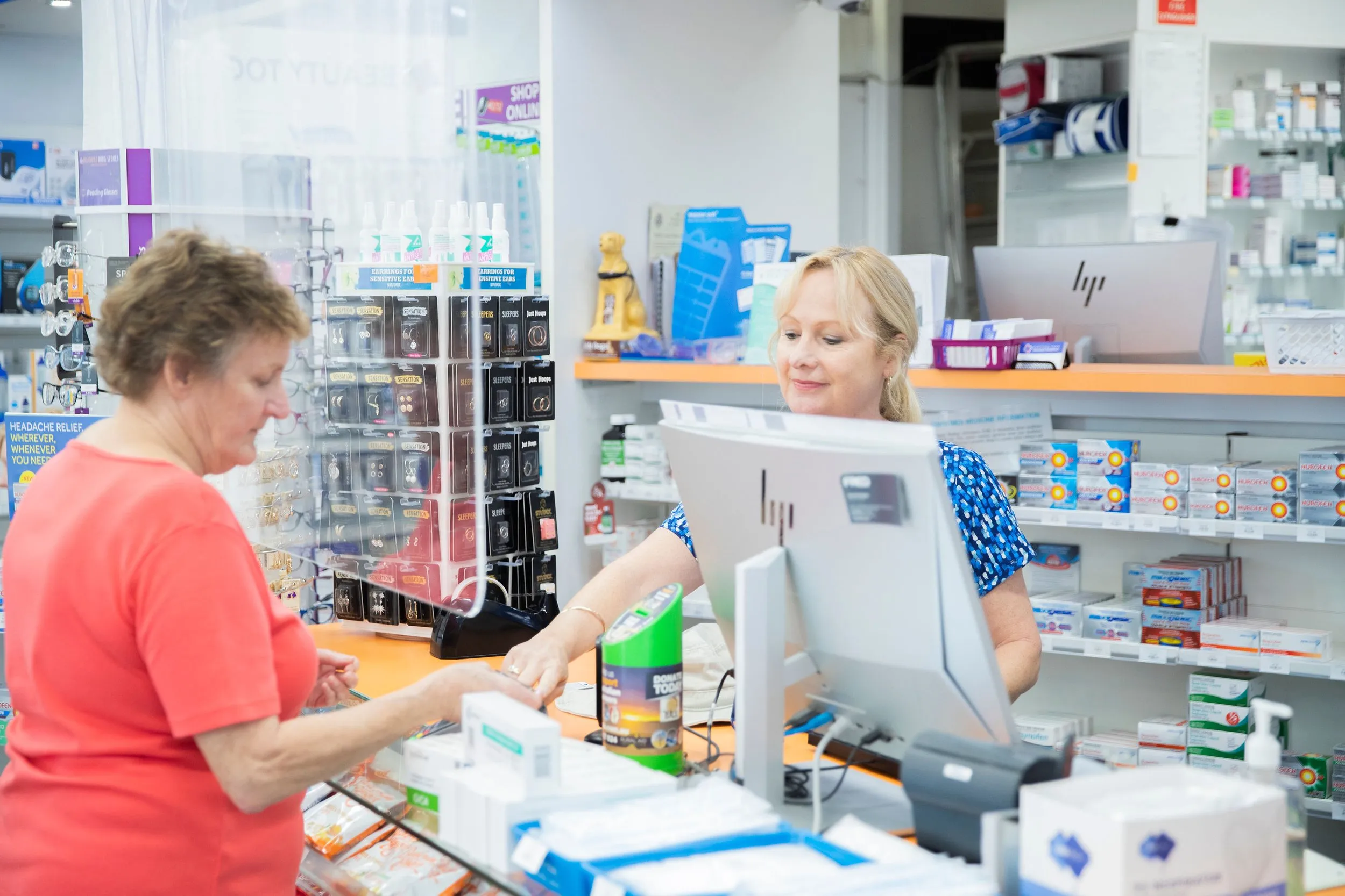 Entrance to Cotton Tree Discount Pharmacy on King Street, Cotton Tree